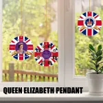 Jue Fish Queen Elizabeth Christmas Pendant Platinum Jubilee Pendant Wooden