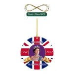 Jue Fish Queen Elizabeth Christmas Pendant Platinum Jubilee Pendant Wooden