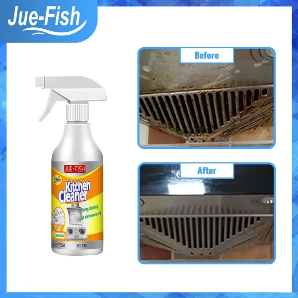 Jue Fish Powerful Rinse Free Bubble Cleaner - Degreasing Cleaning Spray