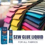 Jue-Fish Glue Clear For Sew Fabric Speedy Fix Waterproof Liquid