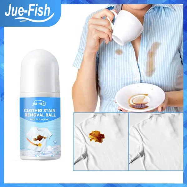 Jue-Fish Portable Clothes Stain Removal Ball Cleaning