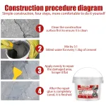 Jue Fish Waterproof Cement Putty Patch Repair Wall Mending Agent Renovation Cream