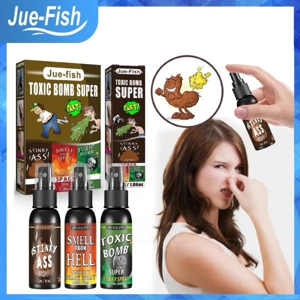 Jue Fish Fart Spray - Liquid Assfart Spray Stinky Ass Fart Spray