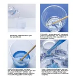 Jue-Fish Ab Glue Kit Crystal Epoxy Resin Hard Glue