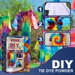 Jue-Fish Diy T-Shirt Clothes Shoes Dye Kit One Step Tie Dye Set