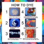 Jue-Fish Diy T-Shirt Clothes Shoes Dye Kit One Step Tie Dye Set