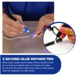 Jue-Fish Uv Repair Glue Pen - Welding Compound Quick Fix Plastic Ceramic