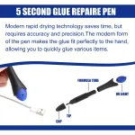 Jue-Fish Uv Repair Glue Pen - Welding Compound Quick Fix Plastic Ceramic