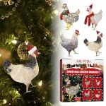 Jue-Fish Christmas Scarf Chicken Ornaments 2024 Christmas