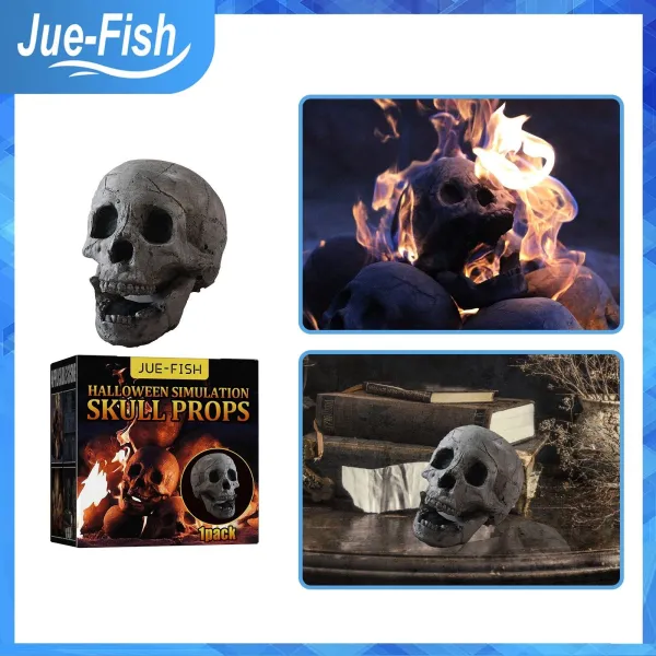 Jue Fish Halloween Simulation Skull Props