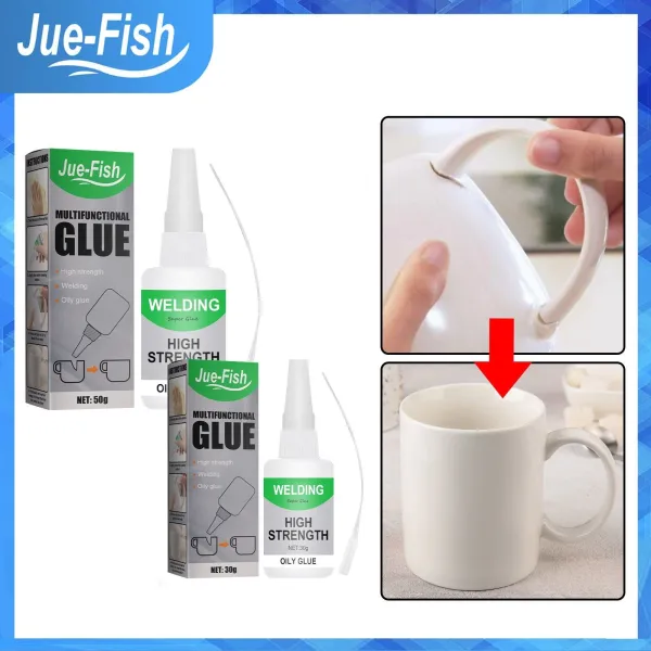 Jue-Fish Household Universal Super Glue Strong Plastic Glue