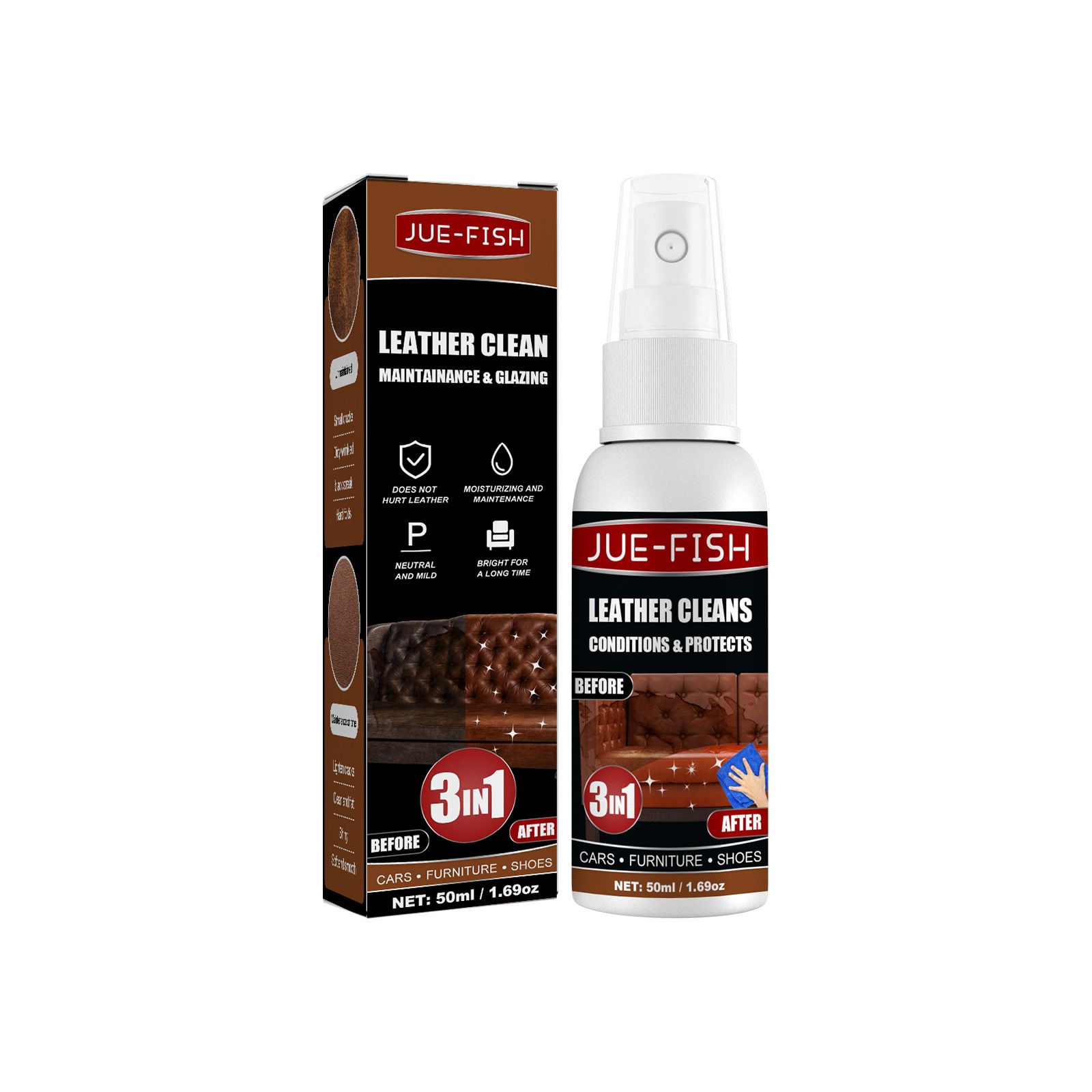 Jue-Fish 3 In 1 Leather Cleaner-1