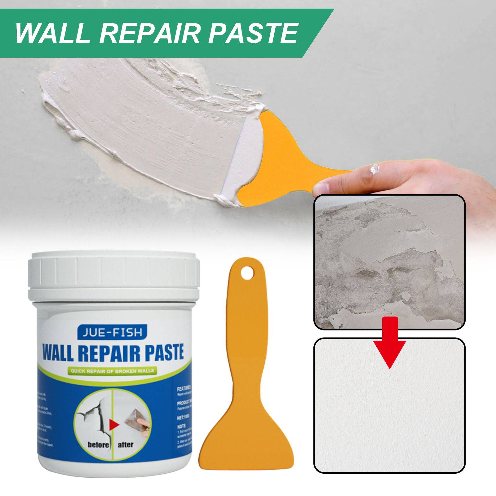 Jue-Fish Wall Mending Agent Wall Repair Cream-2